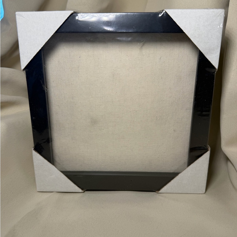 Mondo Llama Shadow Box Frame 8x8 Black Wood Square Freestanding Solid Color